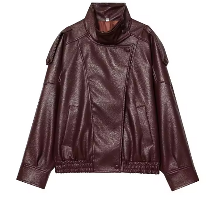 Chaqueta de cuero para mujer