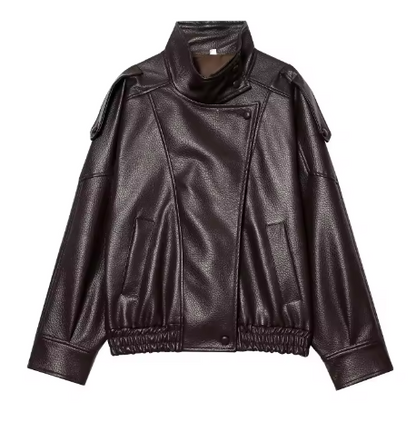 Chaqueta de cuero para mujer